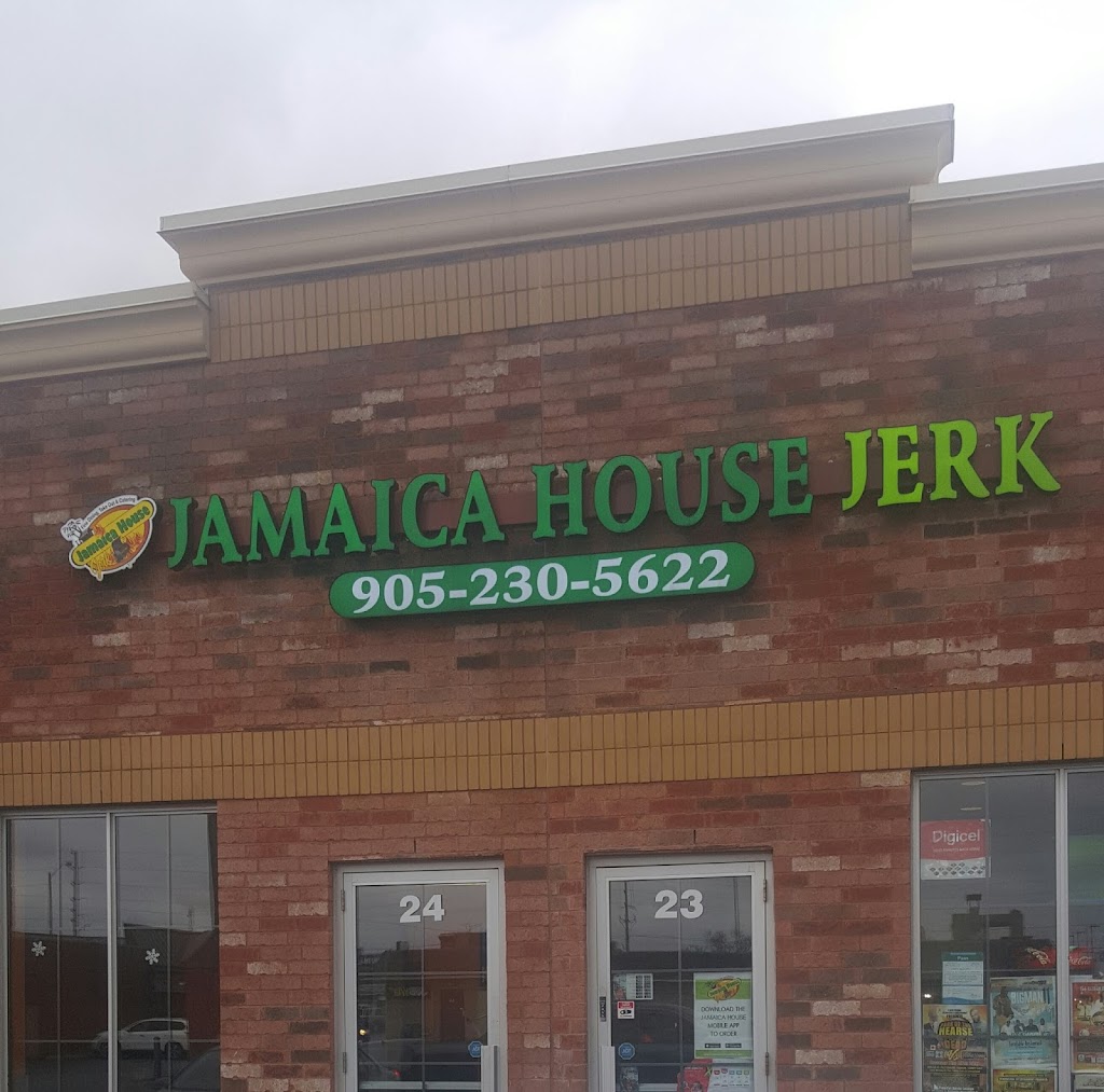 Jamaica House jerk | 145 Clarence St #23-24, Brampton, ON L6W 1T2, Canada | Phone: (905) 230-5622