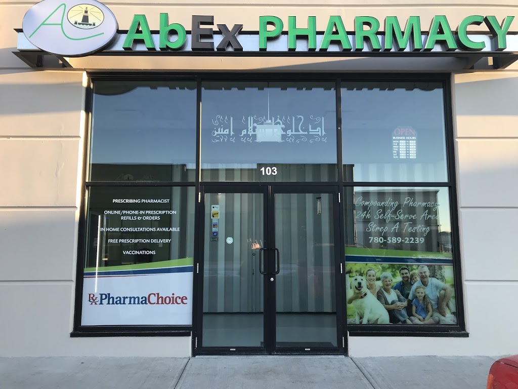 AbEx Pharmacy | 121 Town Crest Rd #103, Fort Saskatchewan, AB T8L 0G7, Canada | Phone: (780) 589-2239