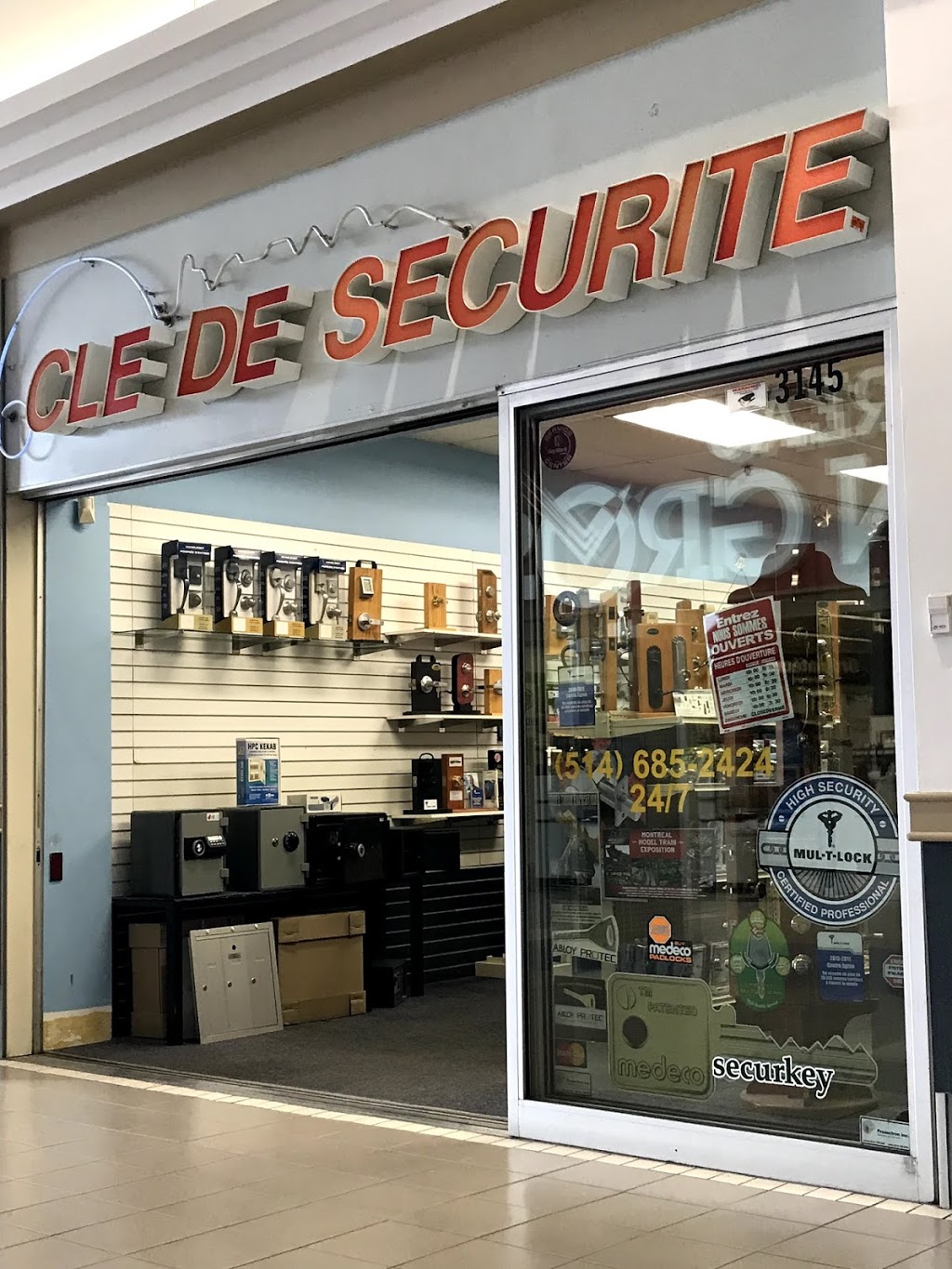 Cle De Securite | 3237 Boulevard des Sources, Dollard-des-Ormeaux, QC H9B 1Z6, Canada | Phone: (514) 685-2424