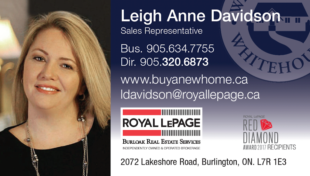 The Whitehouse & Whitehouse Team Royal LePage Burloak | 2072 Lakeshore Rd, Burlington, ON L7R 1E3, Canada | Phone: (905) 634-7755