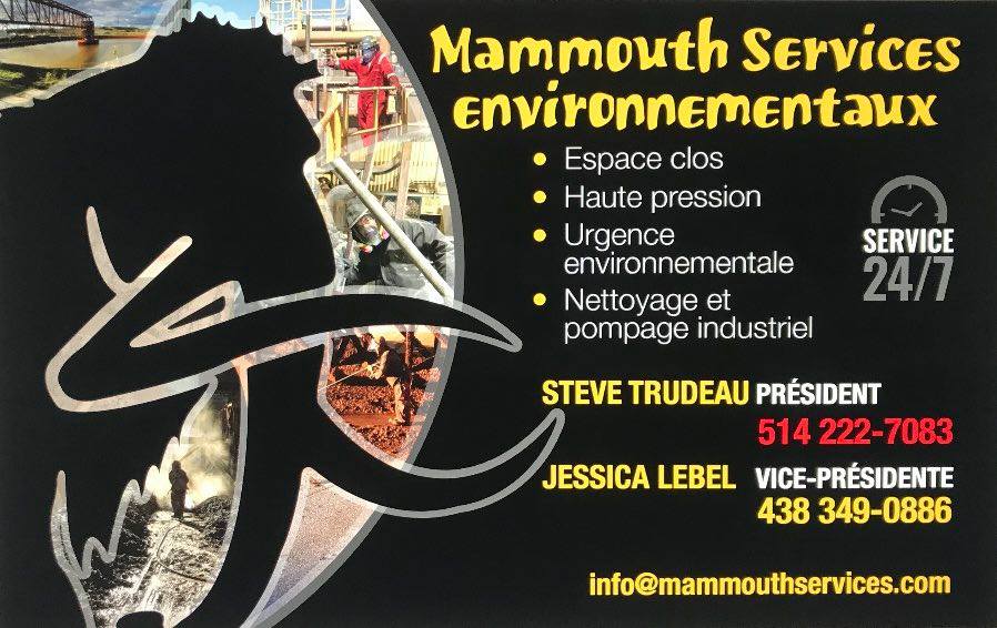 Mammouth Services Environnementaux | 71 Rue Principale, Saint-Amable, QC J0L 1N0, Canada | Phone: (514) 222-7083