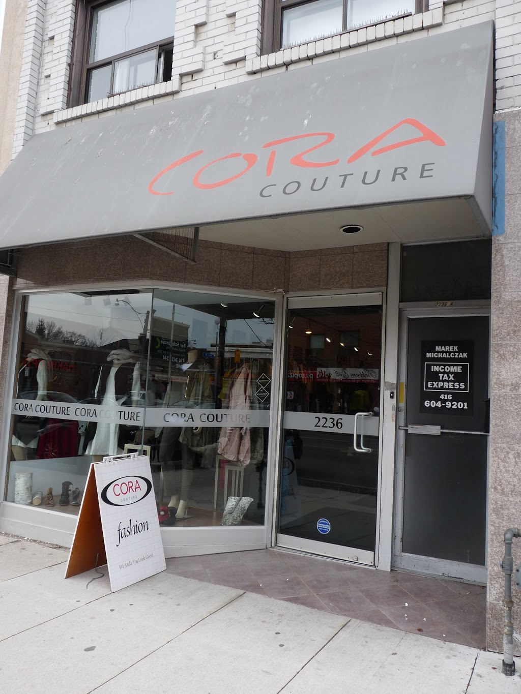 Cora Couture | 2236 Bloor St W, Toronto, ON M6S 1N6, Canada | Phone: (647) 436-3744