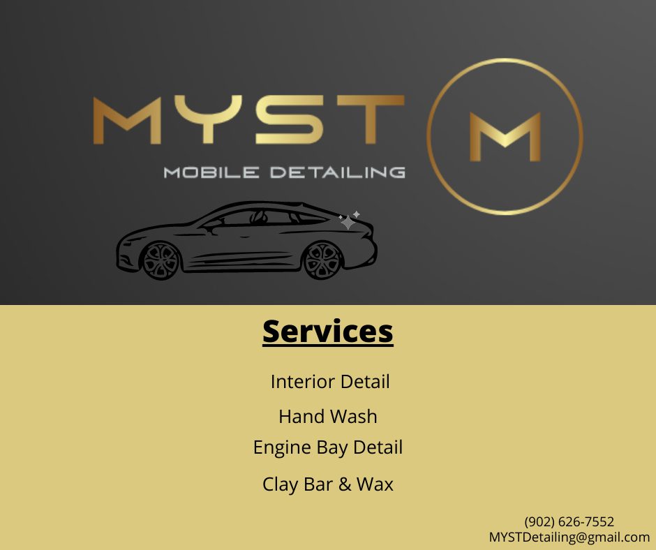 MYST Detailing | 17 Sheffield Crescent, Charlottetown, PE C1E 2G8, Canada | Phone: (902) 626-7552