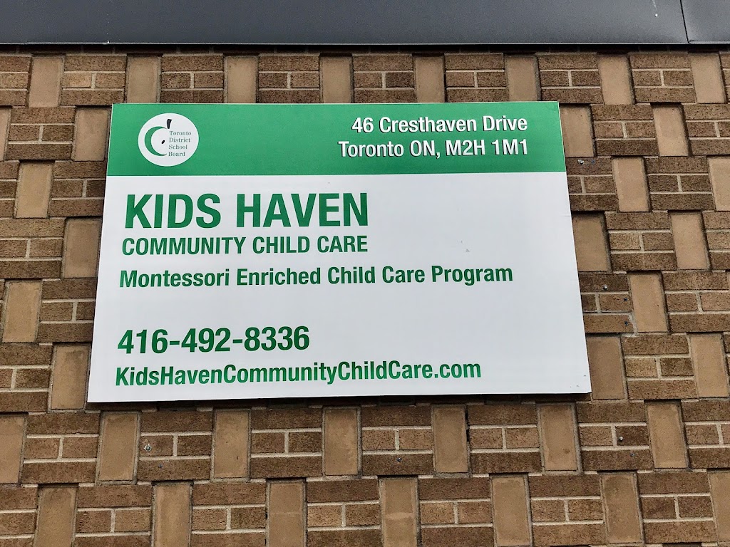 Kids Haven | 46 Cresthaven Dr, North York, ON M2H 1M1, Canada | Phone: (416) 492-8336