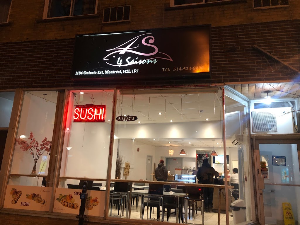 Sushi 4 Saisons | 1104 Rue Ontario E, Montréal, QC H2L 1R1, Canada | Phone: (514) 524-8808