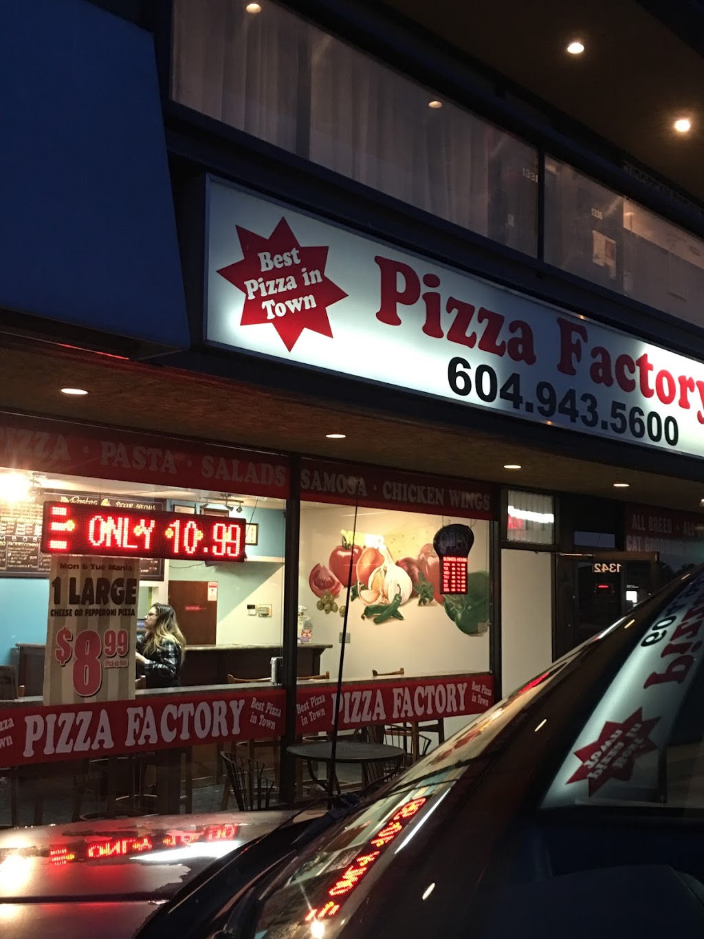 Pizza Factory | 1342 56 St, Delta, BC V4L 2A4, Canada | Phone: (604) 943-5600