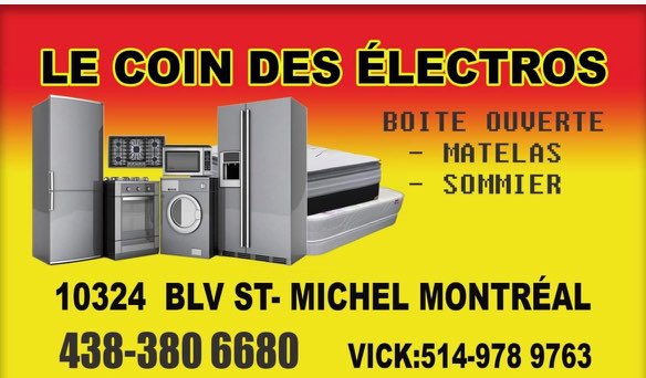 Liquidation Electro | 6067 Boul Henri-Bourassa E, Montréal-Nord, QC H1G 2V2, Canada | Phone: (438) 387-1255