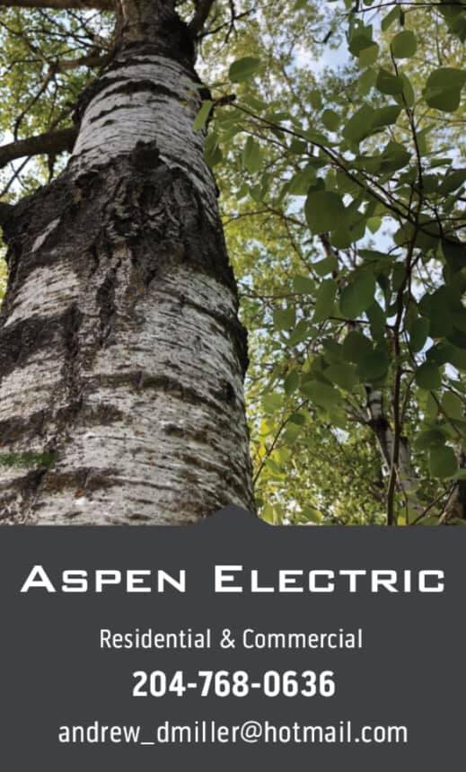 Aspen Electric | Box 184, Argyle, MB R0C 0B0, Canada | Phone: (204) 768-0636