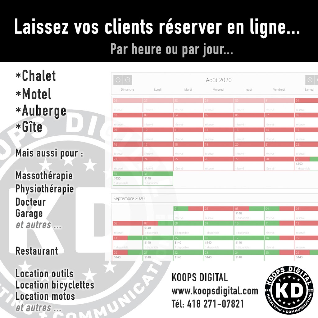 Communication Marketing Koops Digital | 103 Chem. des Îles, Petit-Saguenay, QC G0V 1N0, Canada | Phone: (418) 271-0721