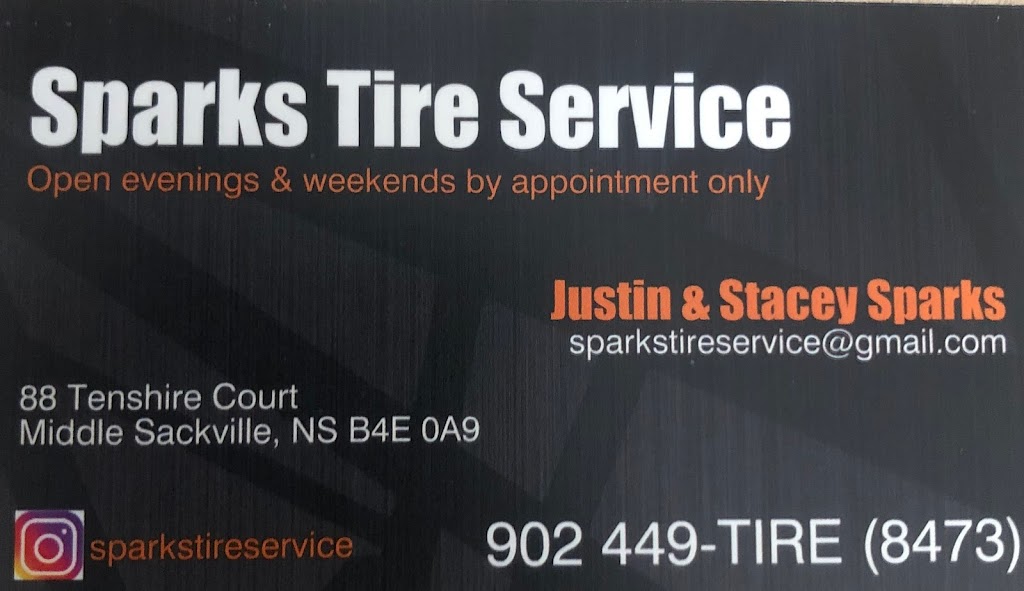 Sparks Tire Service | 88 Tenshire Ct, Middle Sackville, NS B4E 0A9, Canada | Phone: (902) 449-8473