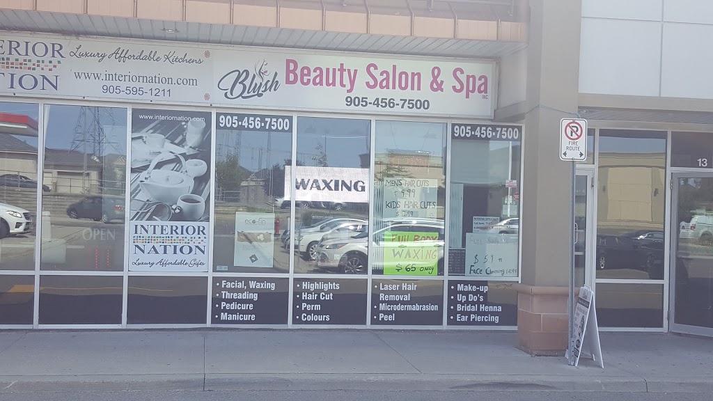 Blush Beauty Salon & Spa Inc. | 80 Clementine Dr Unit# 14, Brampton, ON L6Y 0L8, Canada | Phone: (905) 456-7500