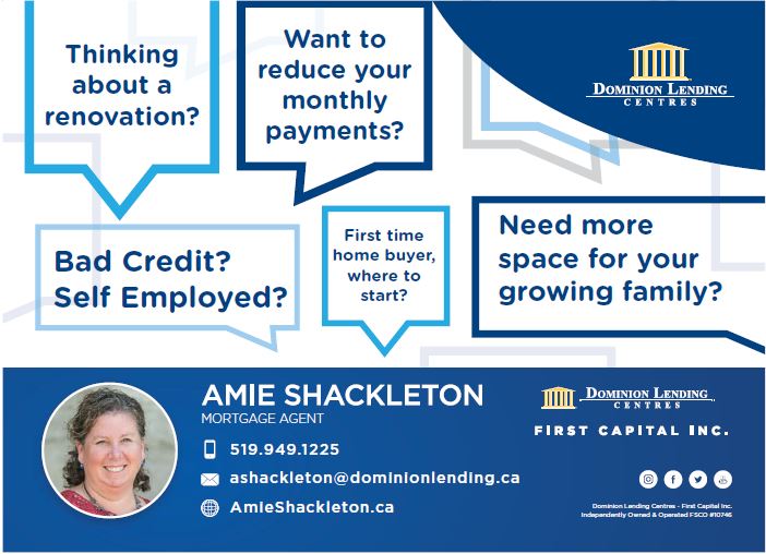 Amie Shackleton Mortgage Solutions Ltd. | 386 Cambria St #203, Stratford, ON N5A 1J4, Canada | Phone: (519) 949-1225