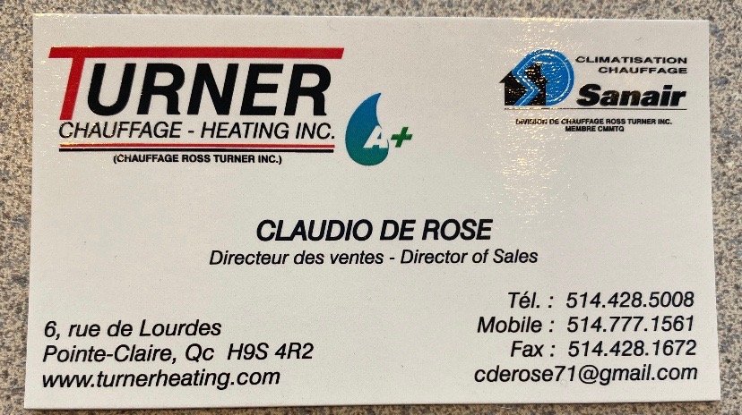 Turner Chauffage - Heating inc. | 2175 Rue Lucien-Thimens, Saint-Laurent, QC H4R 1K8, Canada | Phone: (514) 428-5008