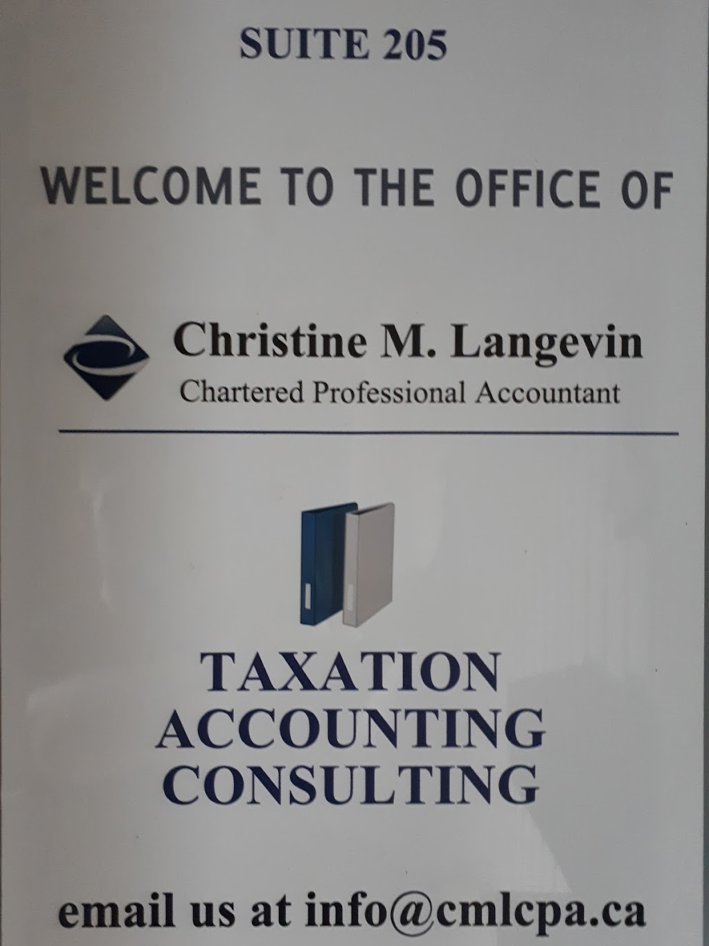 Christine M. Langevin | Chartered Professional Accountant | 1146 Falgarwood Dr #205, Oakville, ON L6H 2L3, Canada | Phone: (905) 844-8070