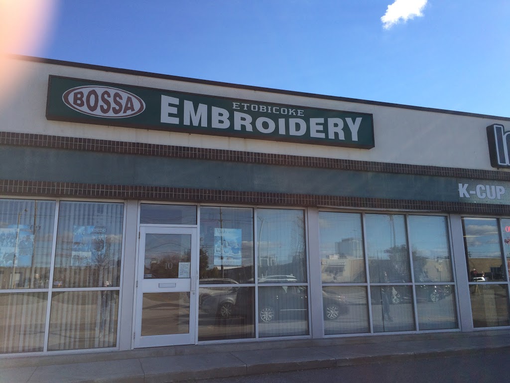 Bossa Embroidery | 100 The East Mall, Etobicoke, ON M8Z 5X2, Canada | Phone: (416) 251-0203