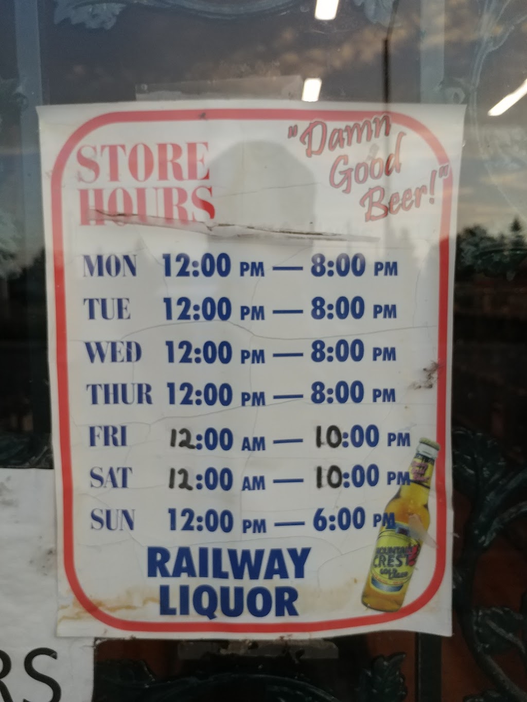 Railway Liquor Store | 5207 50 Ave, Mirror, AB T0B 3C0, Canada | Phone: (403) 788-3747