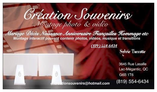 Création Souvenirs Mégantic | 3645 Rue la Salle, Lac-Mégantic, QC G6B 1T6, Canada | Phone: (819) 554-6434