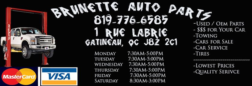 Brunette Auto Parts | 1 Rue Labrie, Gatineau, QC J8Z 2C1, Canada | Phone: (819) 776-6585