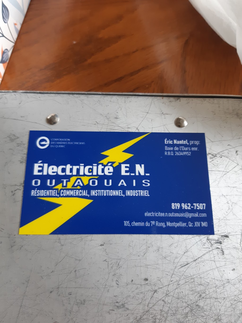 Électricité E.N. Outaouais inc. | 105 Chem. du 7e Rang, montpellier, QC J0V 1M0, Canada | Phone: (819) 962-7507