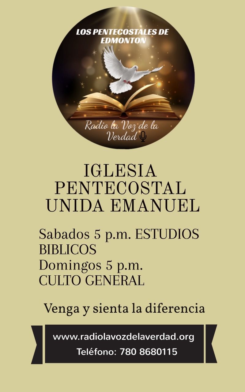 Iglesias Pentecostal UNIDA Emanuel | 13535 122 Ave NW, Edmonton, AB T5L 1Y1, Canada | Phone: (780) 868-0115