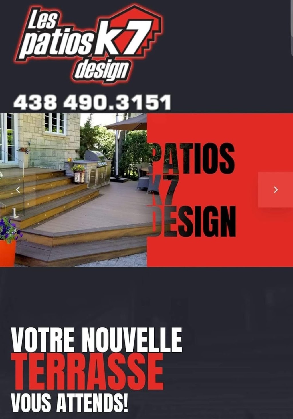 PATIO K7 DESIGN | 217 Rue Caron, Repentigny, QC J6A 1G7, Canada | Phone: (438) 490-3151