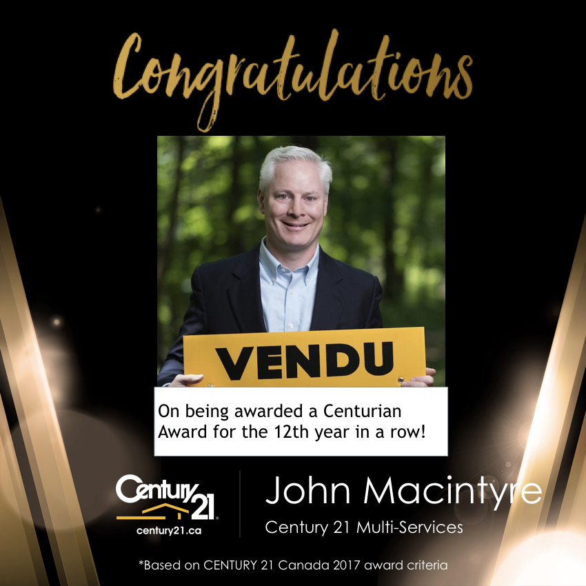 John Macintyre Real Estate Broker Century 21 Élite | 33 Chemin Macintyre, Chelsea, QC J9B 2G7, Canada | Phone: (613) 266-6224