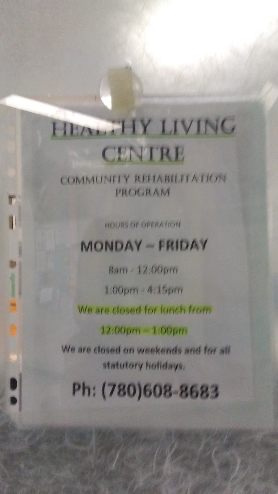 Healthy Living Centre | Camrose, AB T4V 2K9, Canada | Phone: (780) 608-8683