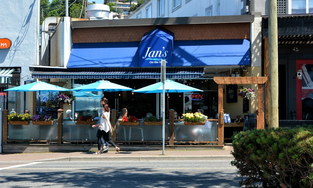 Jans on the Beach Restaurant | 14989 Marine Dr, White Rock, BC V4B 1C3, Canada | Phone: (604) 531-5444