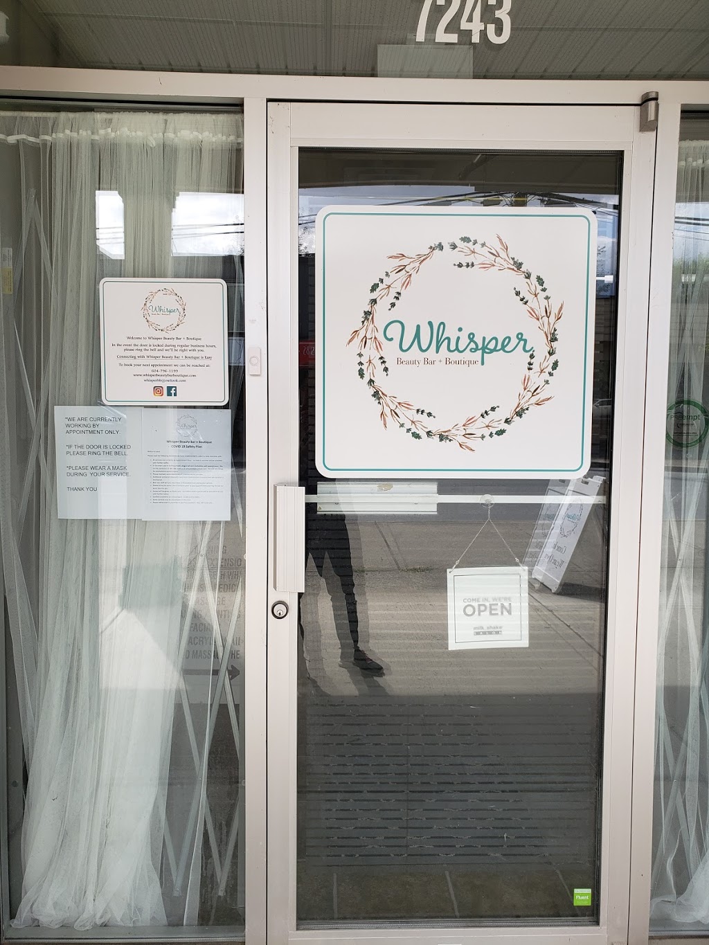 Whisper Beauty Bar Boutique Spa | 7243 Pioneer Ave Unit B, Agassiz, BC V0M 1A0, Canada | Phone: (604) 796-1199