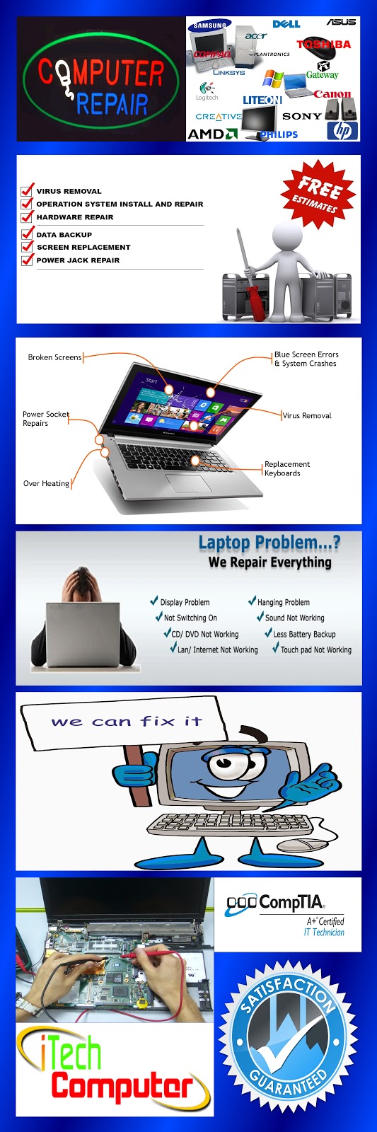 Neighborhood Computer & Laptop Repairs. | 145 Bruce Beer Dr, Brampton, ON L6V 3J2, Canada | Phone: (289) 946-2829