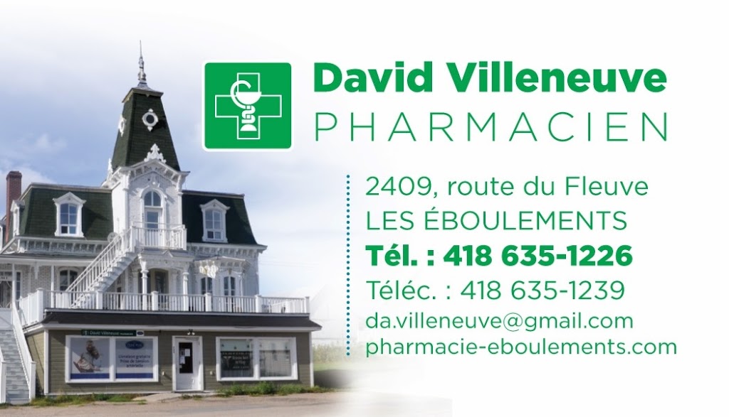 Familiprix Clinique - David Villeneuve | 2409 Route du Fleuve, Les Éboulements, QC G0A 2M0, Canada | Phone: (418) 635-1226