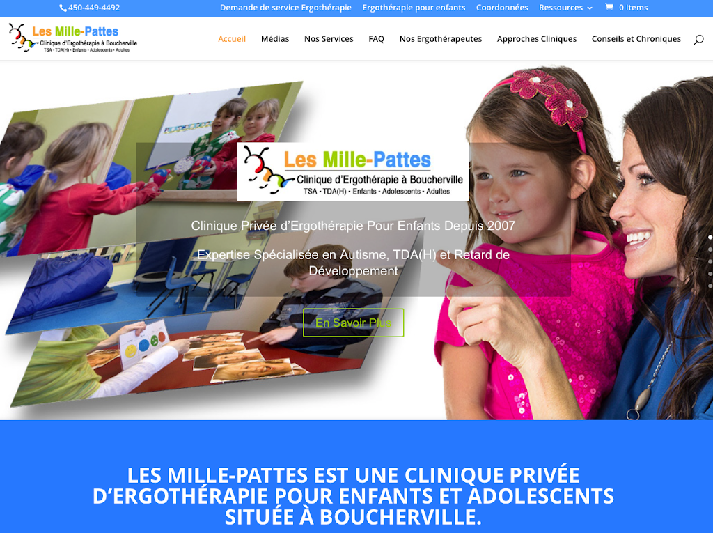 Ergothérapie Les Mille-Pattes - Clinique dErgothérapie Pour Enf | 699 Rue Marco-Polo, Boucherville, QC J4B 6K8, Canada | Phone: (450) 449-4492