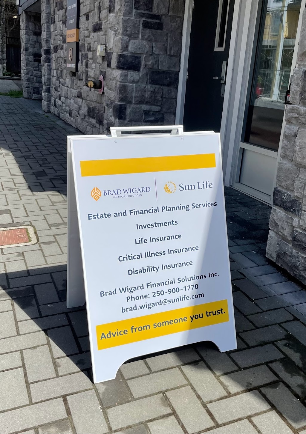 Brad Wigard Financial Solutions, Sun Life Financial advisors | 2835 Peatt Rd #101, Victoria, BC V9B 3V5, Canada | Phone: (250) 900-1770