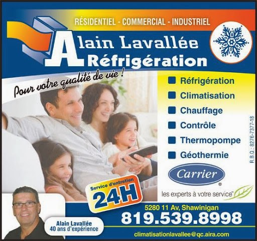 Alain Lavalle Refrigeration | 5280 Av. de Prévost, Shawinigan, QC G9N 8K3, Canada | Phone: (819) 539-8998