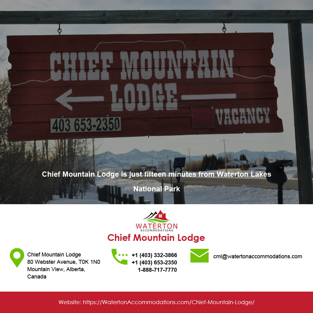 Chief Mountain Lodge | Box 126, 80 Webster Ave, Mountain View, AB T0K 1N0, Canada | Phone: (403) 332-3866