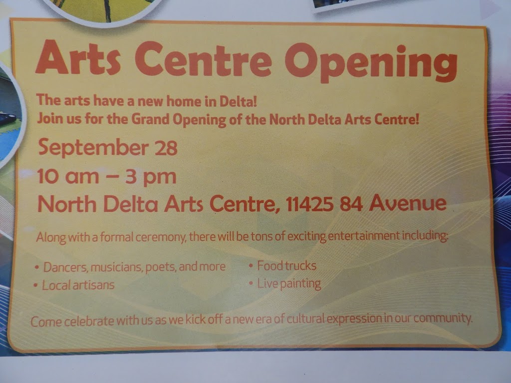 North Delta Centre for the Arts | 11425 84 Ave, Delta, BC V4C 2L9, Canada | Phone: (604) 952-3045