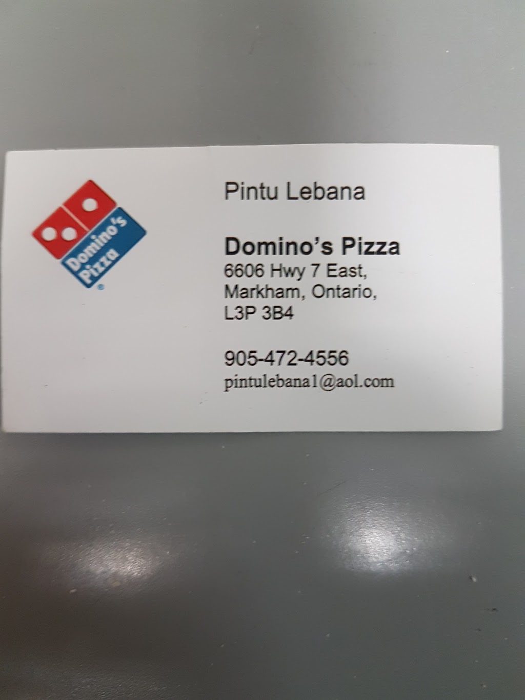 Dominos Pizza | 6605 Hwy 7 Unit #4, Markham, ON L3P 7P1, Canada | Phone: (905) 472-4556