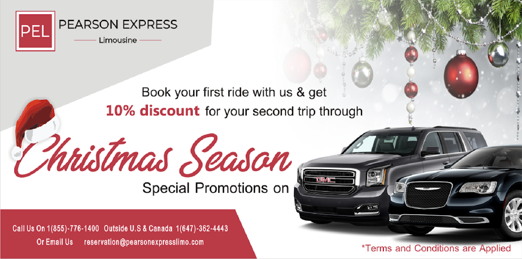 Pearson Express Limo | 568 Colborne St, Brantford, ON N3S 3P6, Canada | Phone: (855) 776-1400