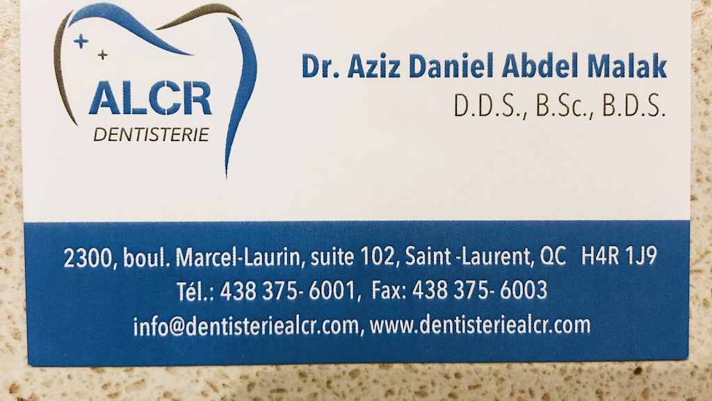 Centre Dentaire ALCR | 2300 Boulevard Marcel-Laurin Suite 102, Saint-Laurent, QC H4R 1J9, Canada | Phone: (438) 375-6001