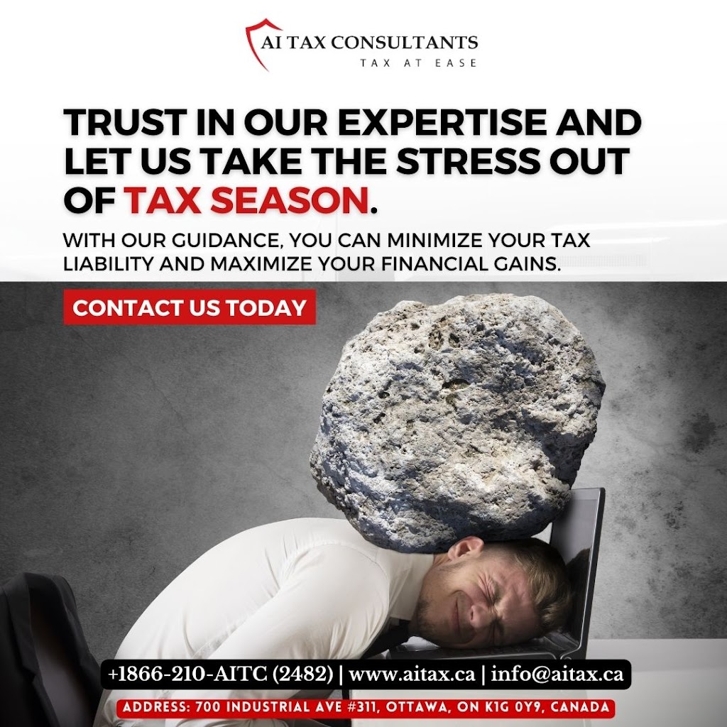 AI Tax Consultants | 1200 St. Laurent Blvd, Ottawa, ON K1K 3B8, Canada | Phone: (866) 210-2482