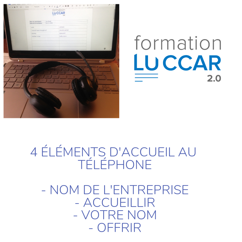 Training Luccar- Formatrice English Language Second | 26 Rang du Petit Village, Sainte-Croix, QC G0S 2H0, Canada | Phone: (418) 559-4691