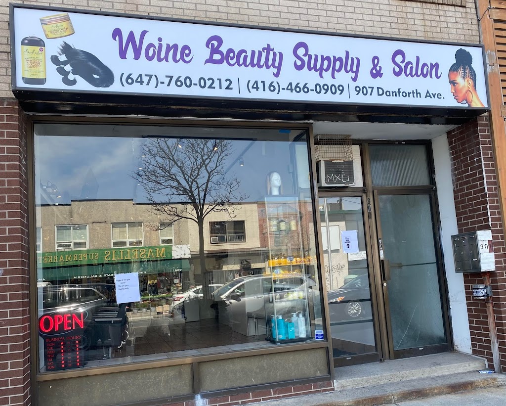 Woine Beauty Supply & Salon | 907 Danforth Ave, Toronto, ON M4J 1L8, Canada | Phone: (647) 760-0212