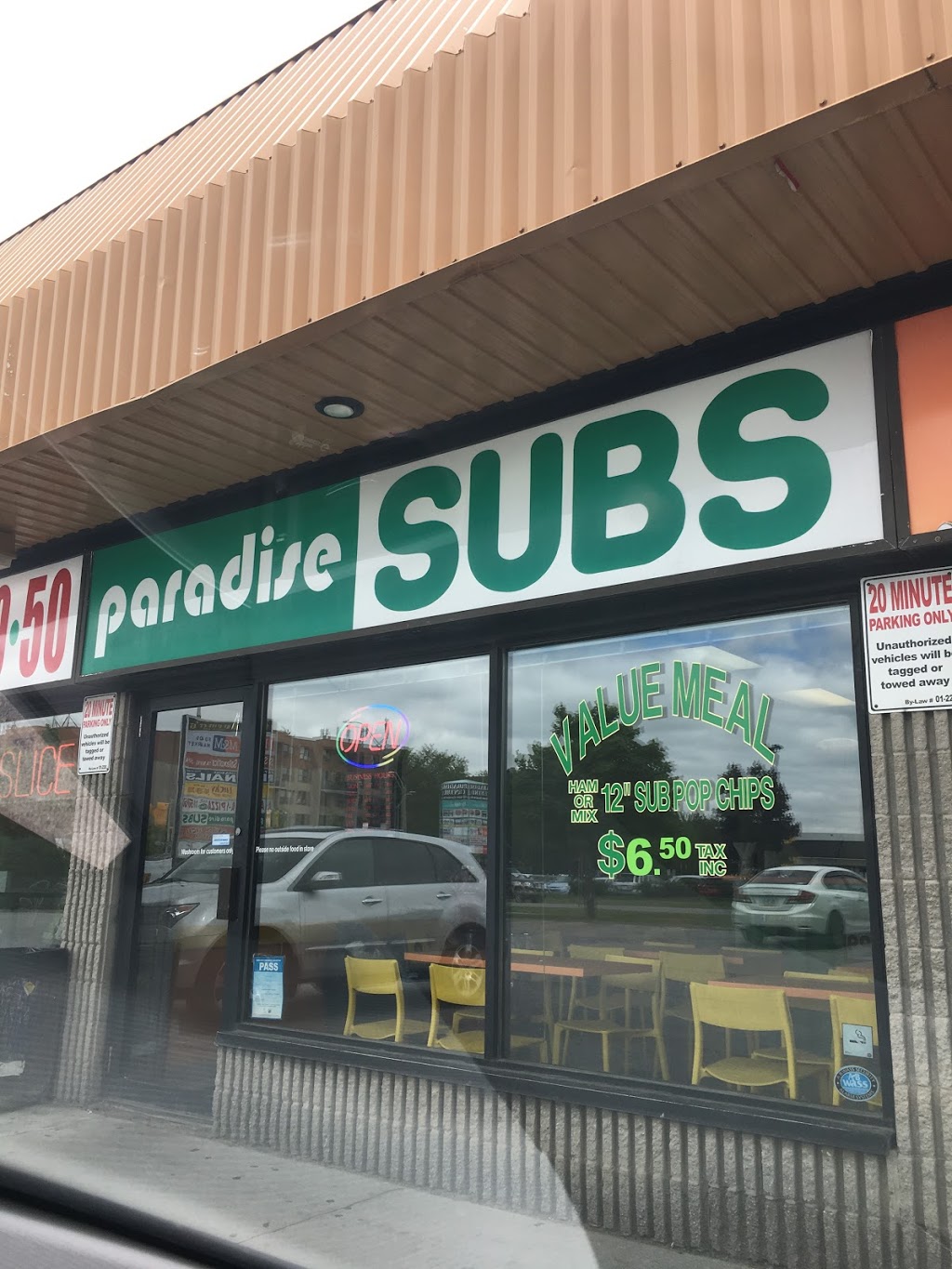 Paradise Subs | 919 Upper Paradise Rd, Hamilton, ON L9B 2M9, Canada | Phone: (905) 574-8468