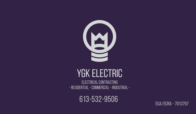 YGK Electric | 122 Brennan Cresent, Odessa, ON K0H 2H0, Canada | Phone: (343) 477-1975