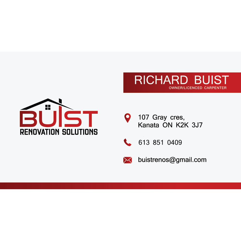 Buist Renovation Solutions | 140 Christopher Hamilton St, Richmond, ON K0A 2Z0, Canada | Phone: (613) 851-0409