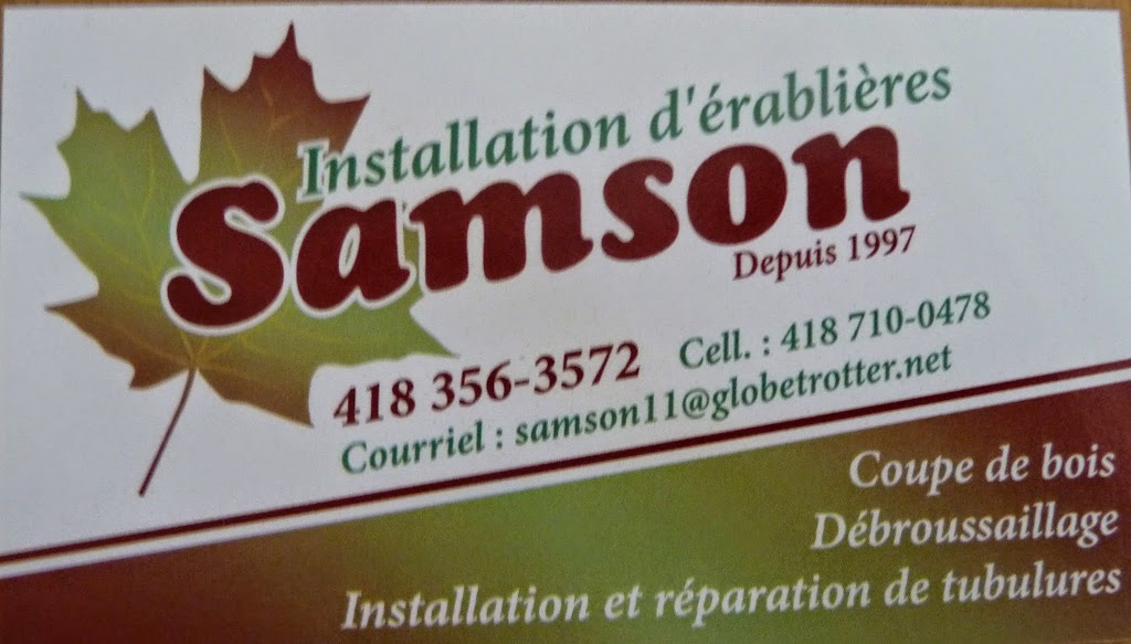 Installation dÉrablière Samson | 169 6e Rang O, Saint-Adalbert, QC G0R 2M0, Canada | Phone: (418) 356-3572