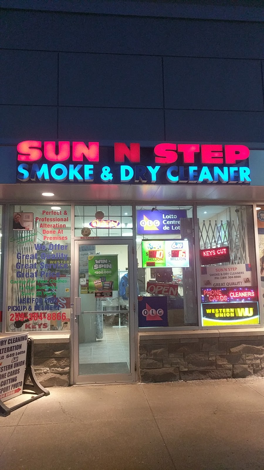 Sun N Step Smoke & Dry Cleaners | 1611 Rutherford Rd Unit 1B, Concord, ON L4K 0C6, Canada | Phone: (289) 304-8866
