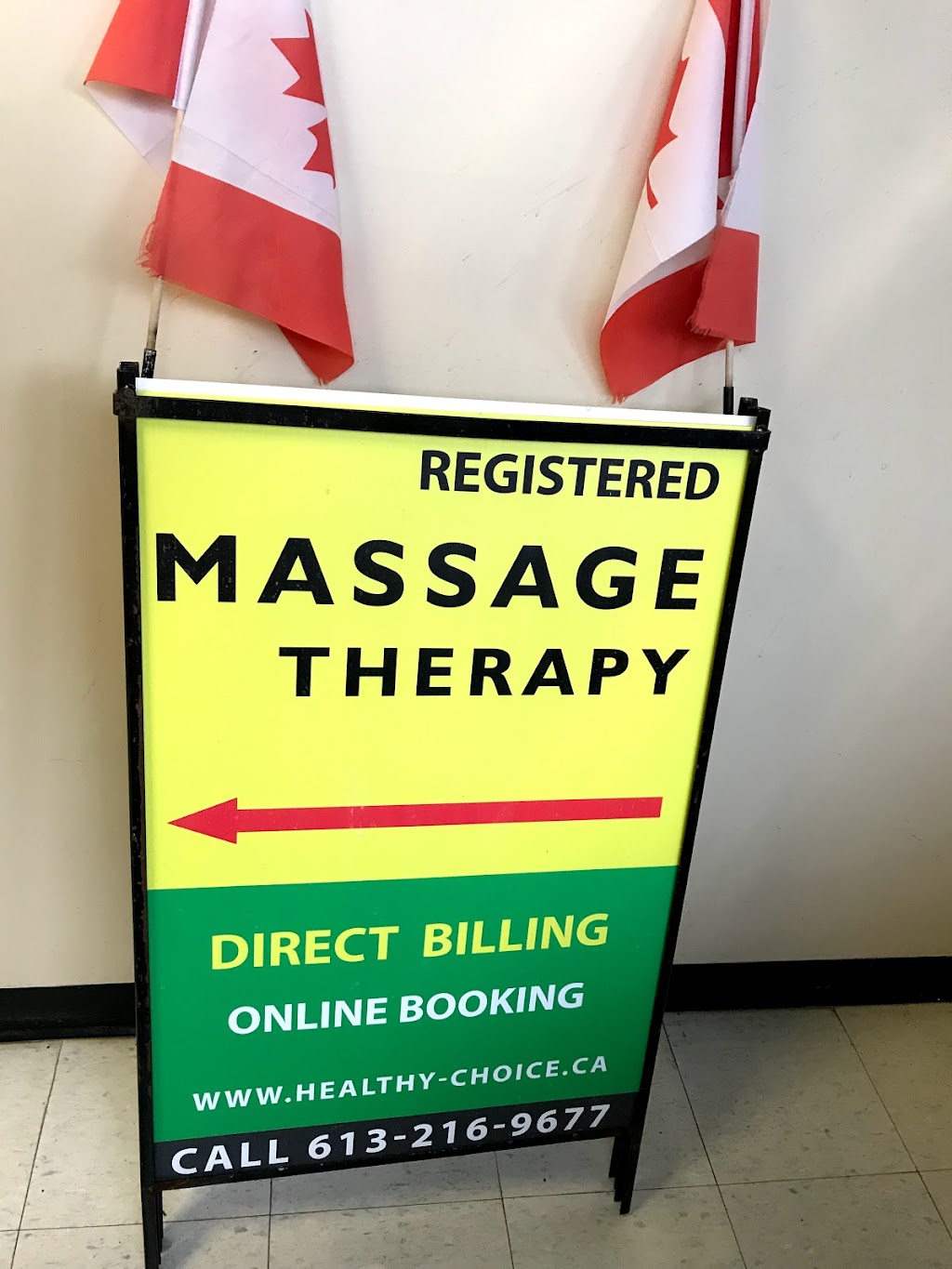 Healthy Choice Massage Therapy | 1827 Woodward Dr Unit 202, Ottawa, ON K2C 0P9, Canada | Phone: (613) 216-9677