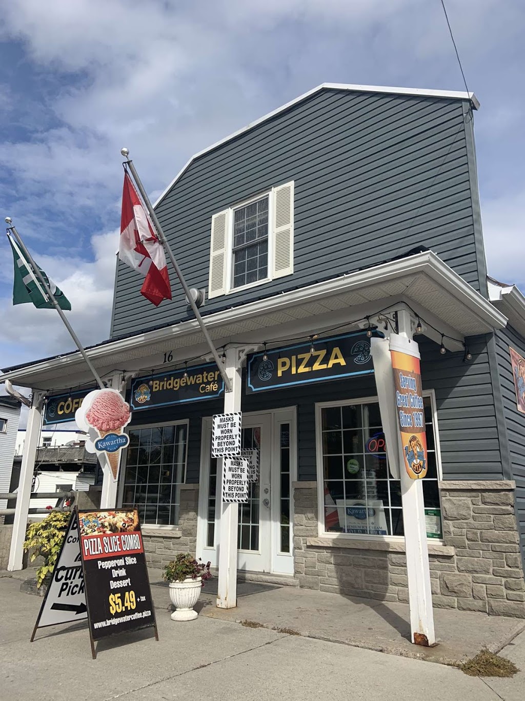 Bridgewater Coffee & Pizza | 16 Bridge St N, Hastings, ON K0L 1Y0, Canada | Phone: (705) 696-2920