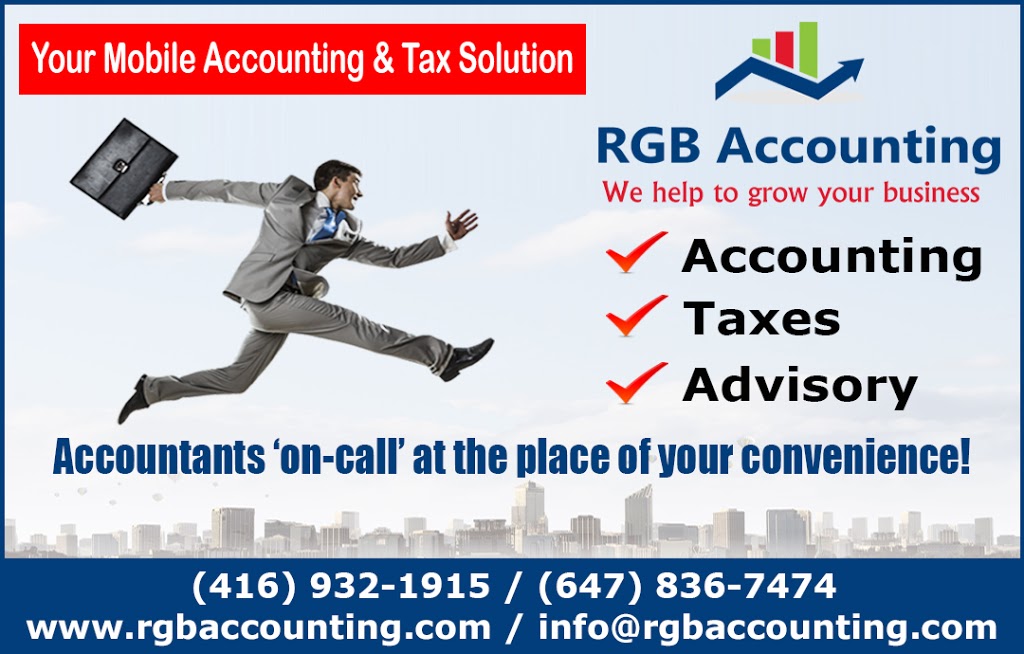 RGB Accounting | 260 Seneca Hill Dr Suite 1414, North York, ON M2J 4S7, Canada | Phone: (647) 836-7474